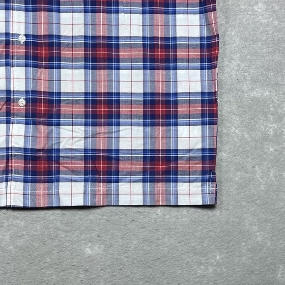 Polo Ralph Lauren Mens Size Large Plaid Pajama Shirt Top Short Sleeve Button Up - Picture 5 of 11